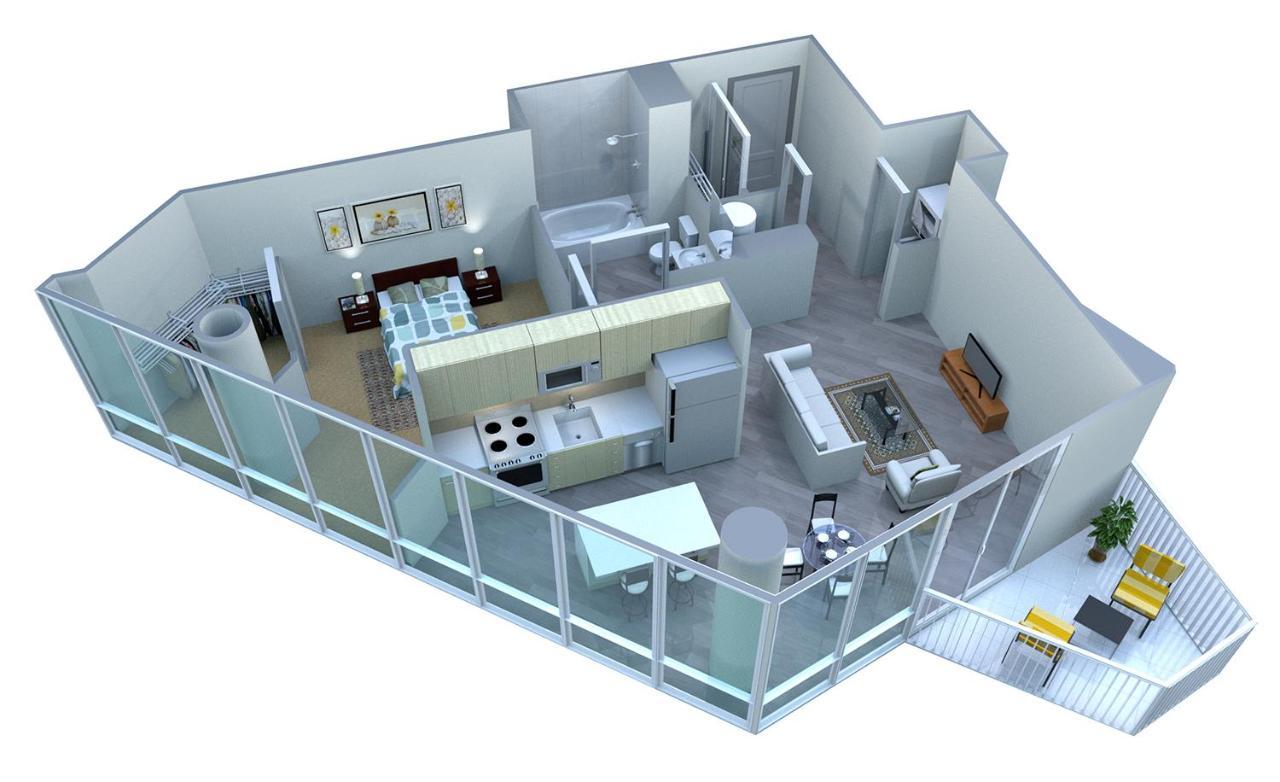 Placemakr Premier Sobro ناشفيل المظهر الخارجي الصورة A 3D floor plan of a typical apartment