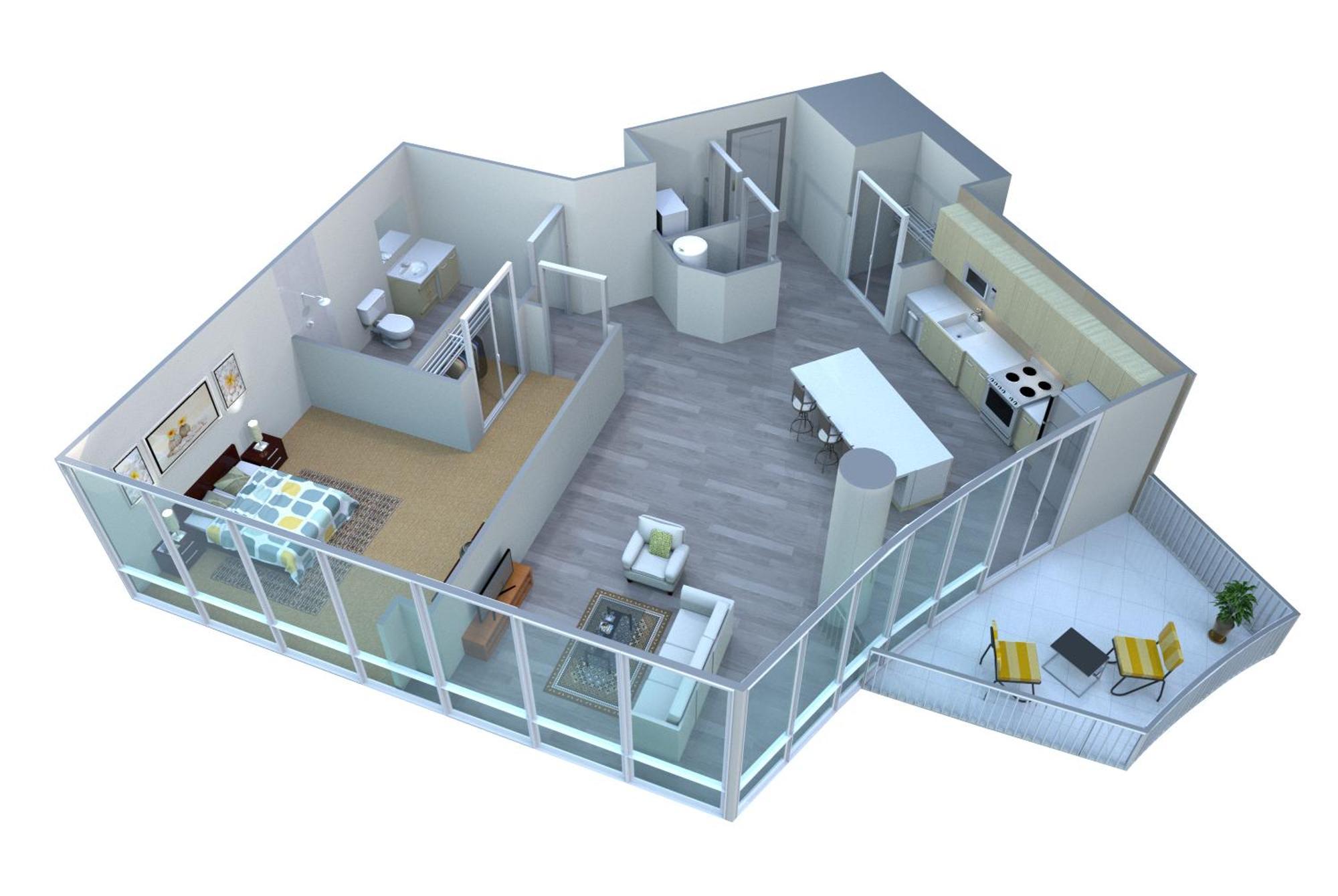 Placemakr Premier Sobro ناشفيل المظهر الخارجي الصورة 3D floor plan